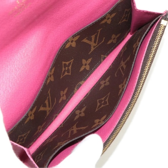 Louis Vuitton Monogram Bloom Flower Portefeuille Emilile Wallet Pink - Picture 4 of 10